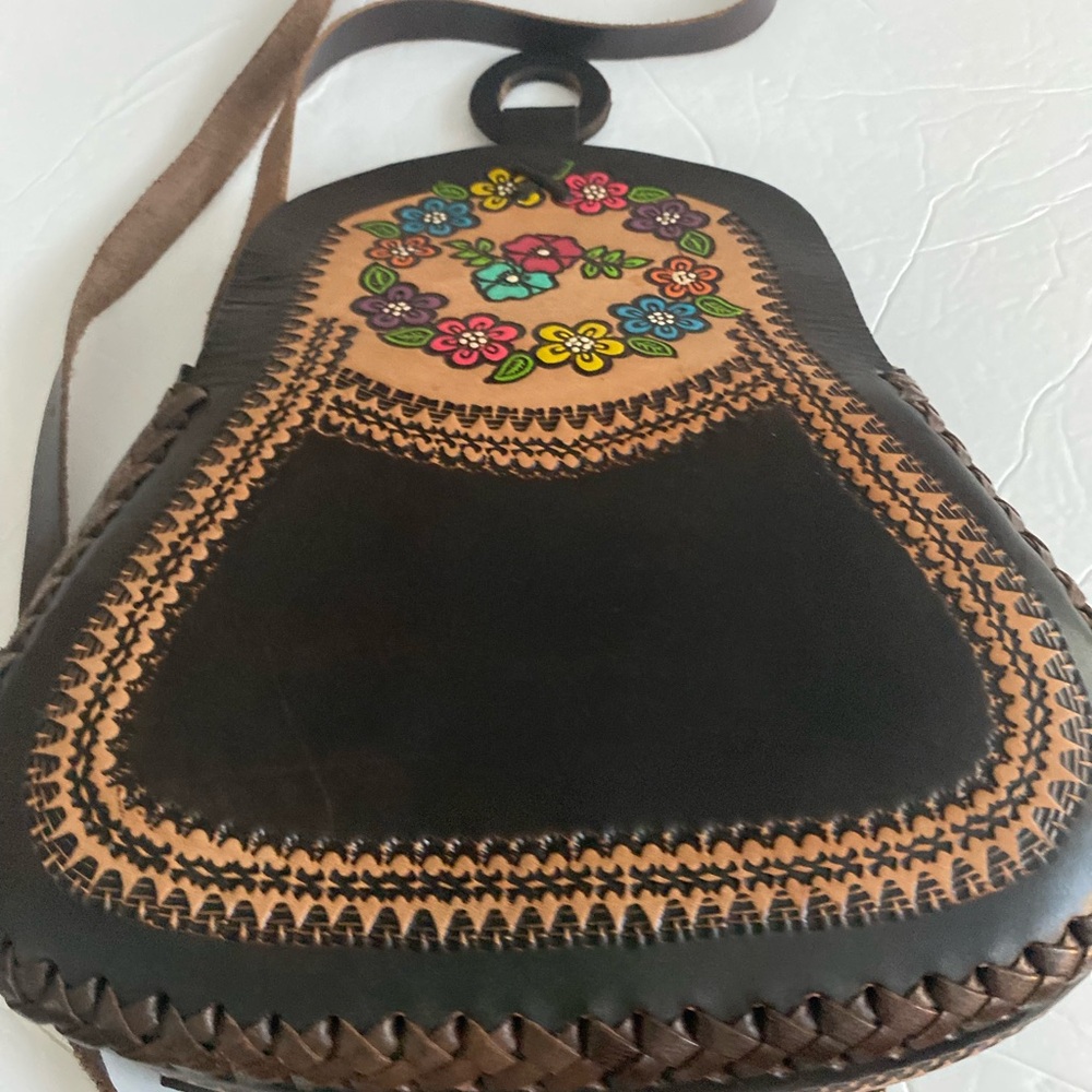 Mexican Leather Crossbody Bag - Picture 6 of 13